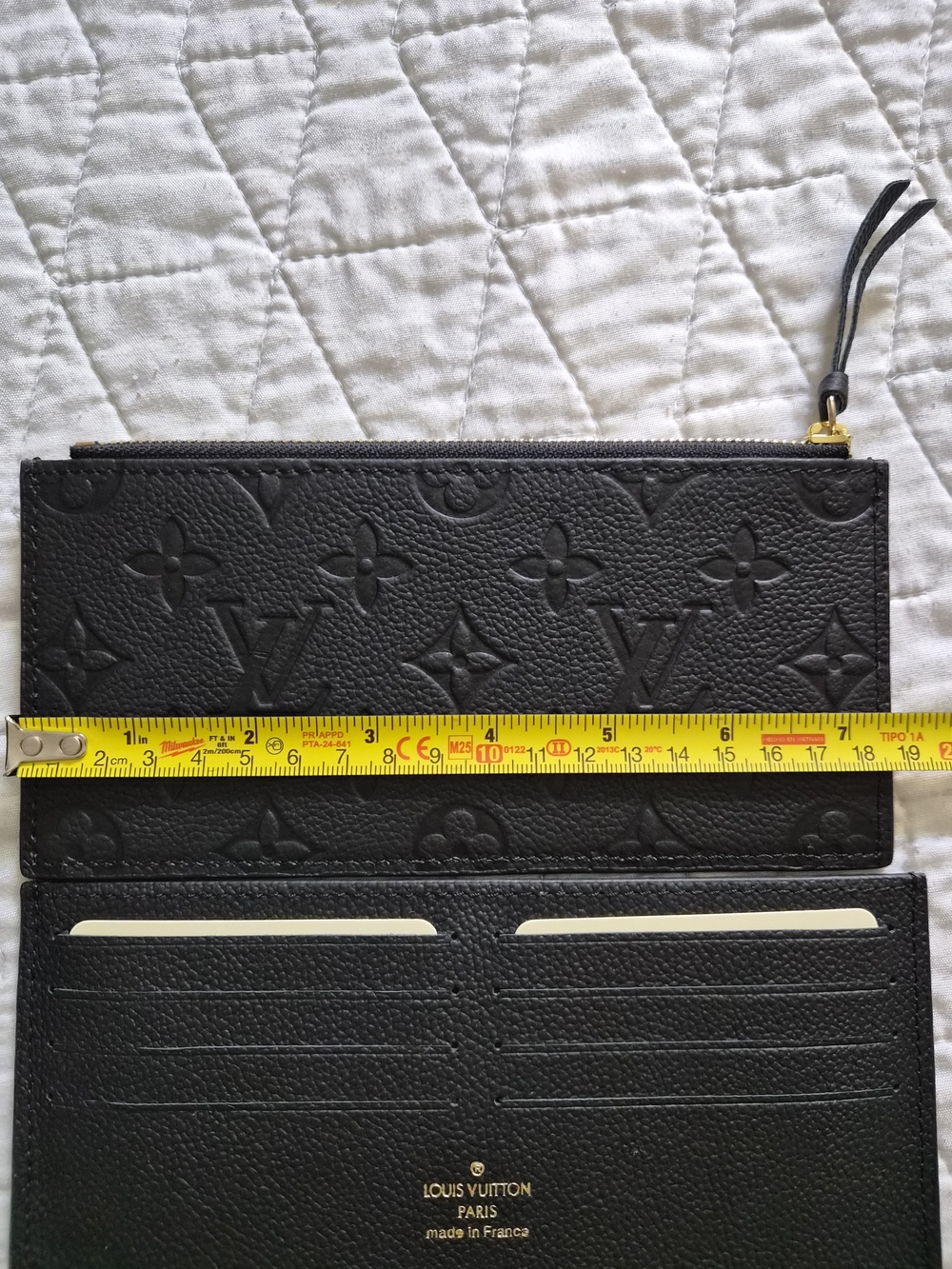Louis Vuitton 3 Pieces Set Black Monogram Empreinte Chain Crossbody Bag - Picture 7 of 14